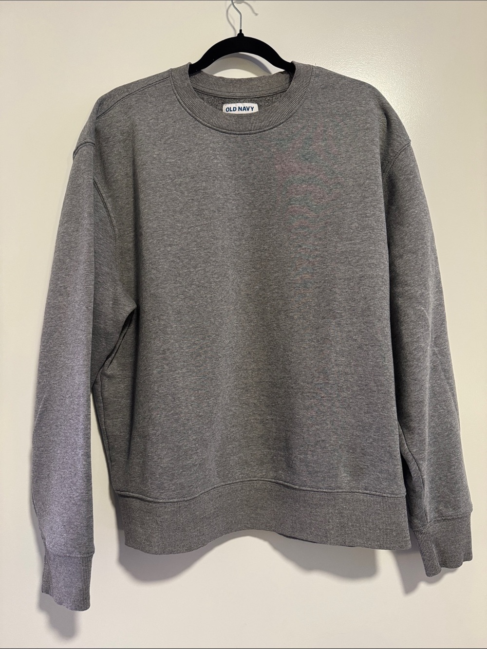 Old Navy Men's Heather Gray Crewneck Pullover Sweater